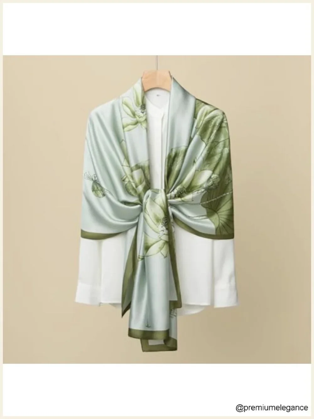 Elegant Long Chiffon Shawl Silk-Like Formal Wrap Scarf Lightweight Gift